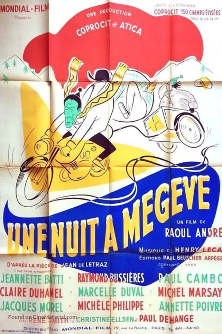 Une nuit à Megève poster background
