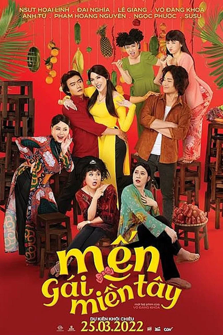 Men Gai Mien Tay poster background