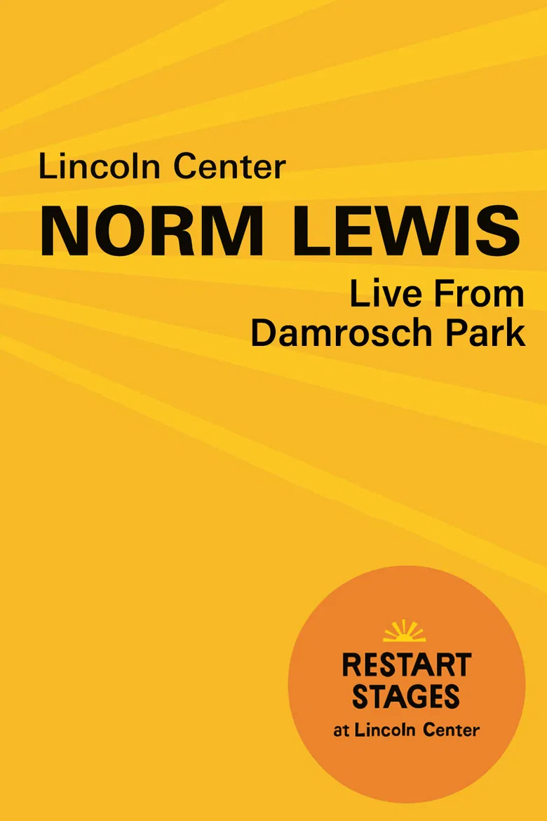 Norm Lewis at Damrosch Park poster background