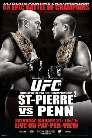 UFC 94: St-Pierre vs. Penn 2 poster background