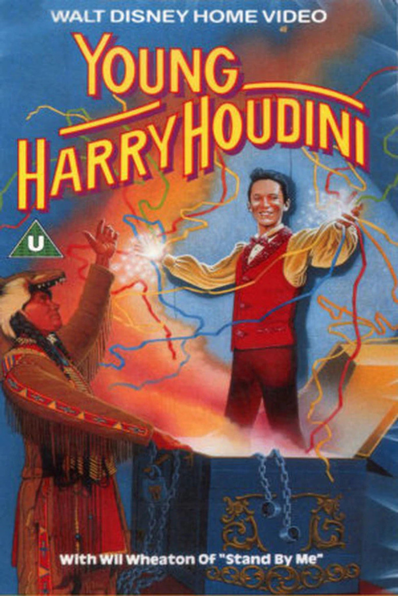 Young Harry Houdini poster background
