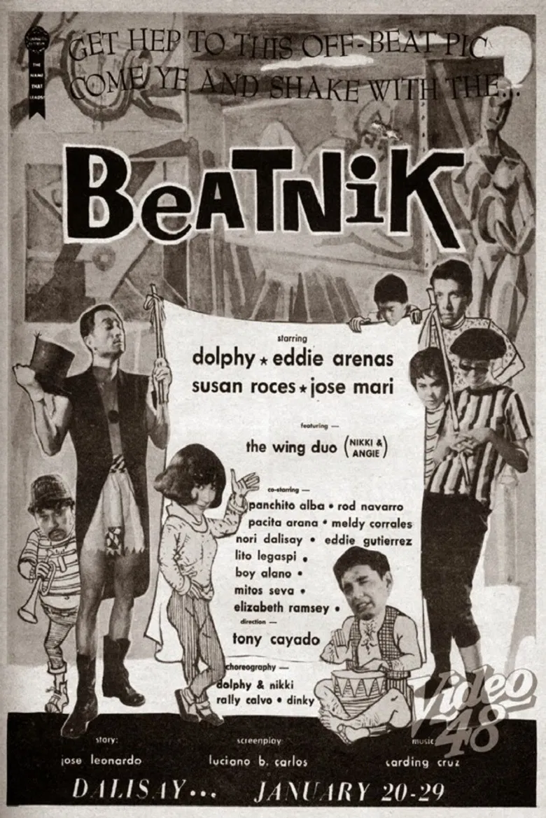 Beatnik poster background