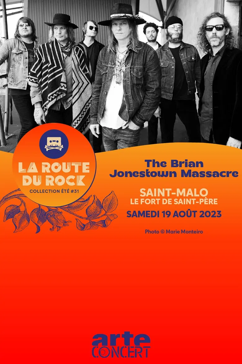The Brian Jonestown Massacre - La Route du Rock 2023 poster background