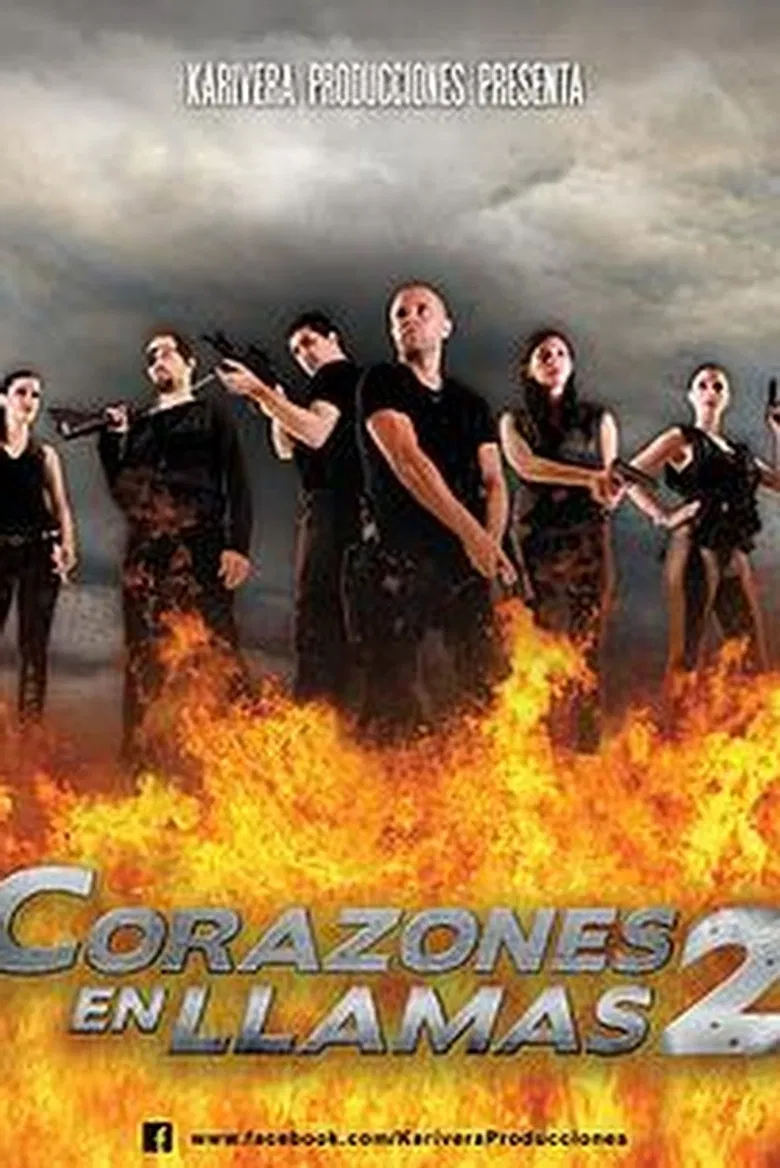 Corazones en Llamas 2 poster background