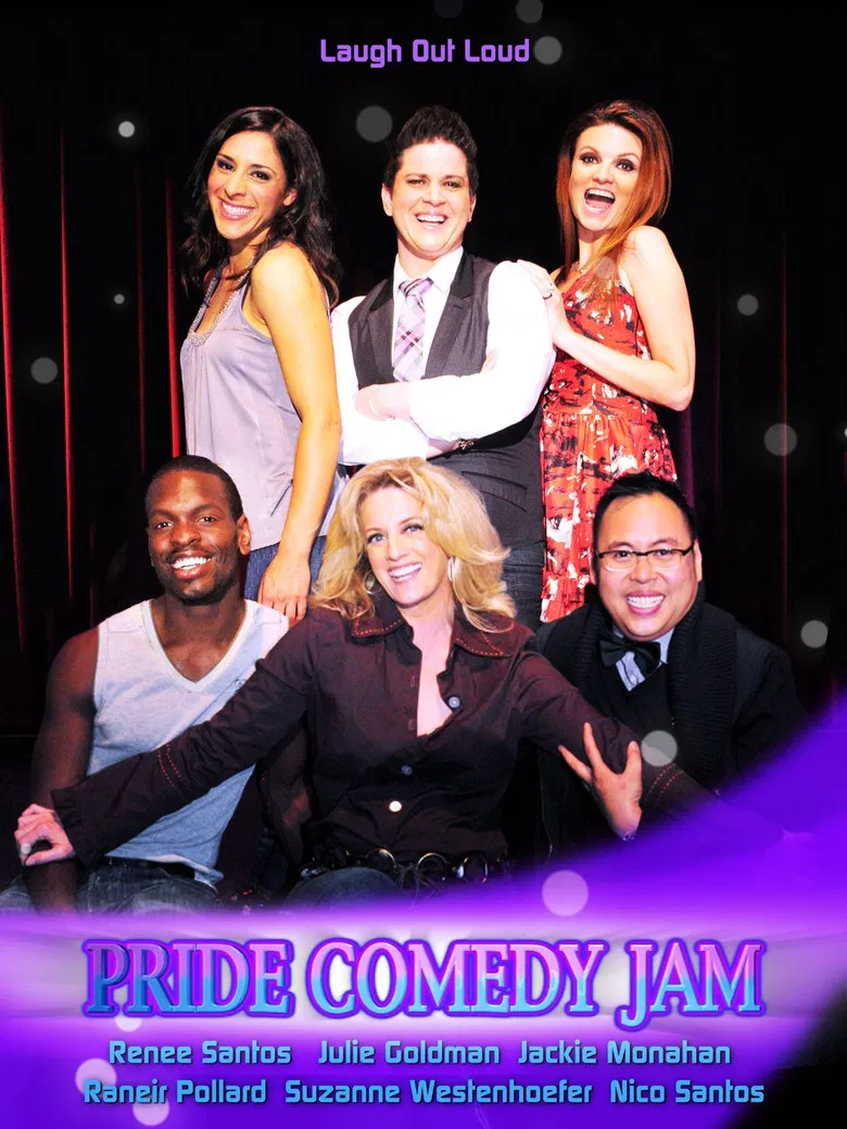 Pride Comedy Jam poster background