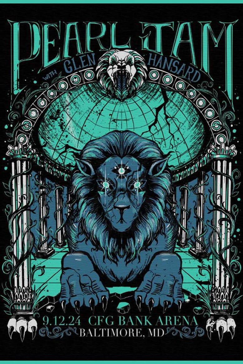 Pearl Jam: Baltimore 2024 poster background