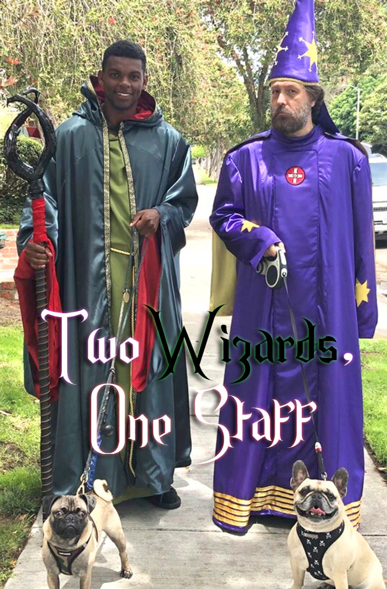 Two Wizards, One Staff poster background