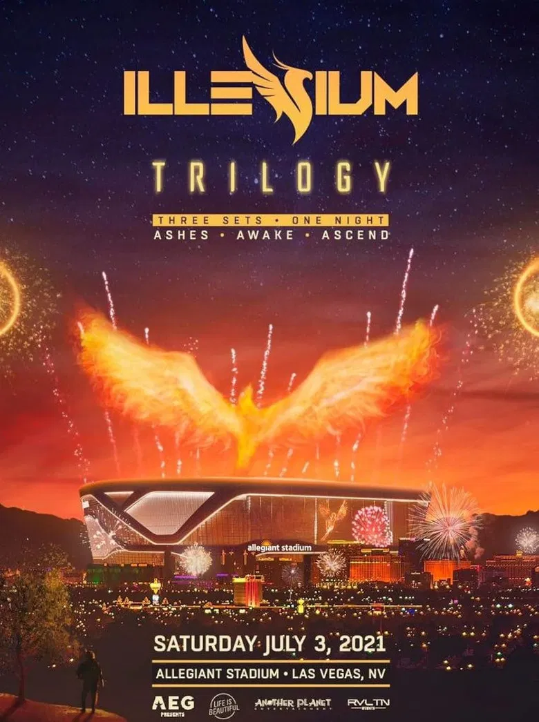 ILLENIUM Trilogy: Las Vegas poster background
