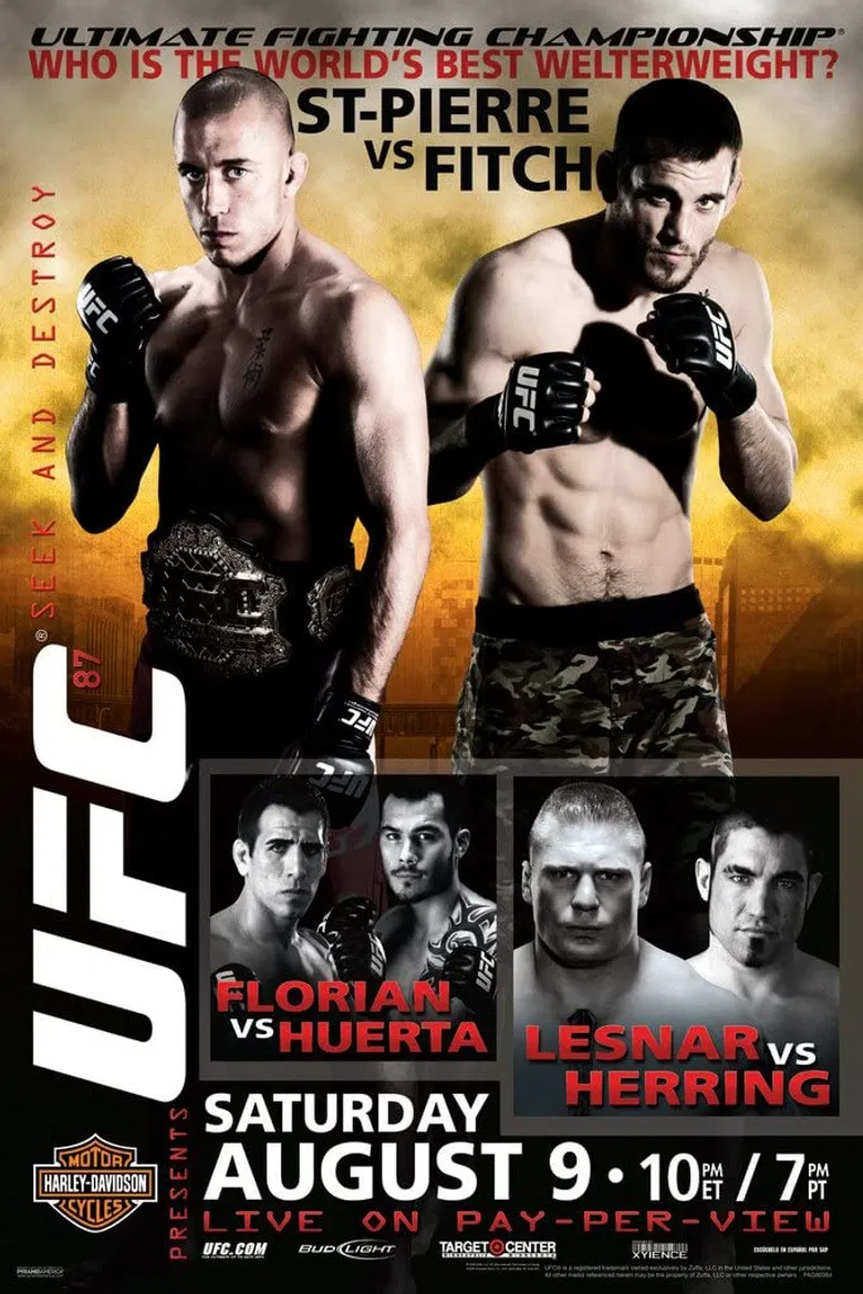 UFC 87: Seek and Destroy poster background