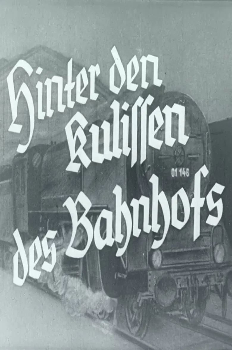 Hinter den Kulissen des Bahnhofs poster background