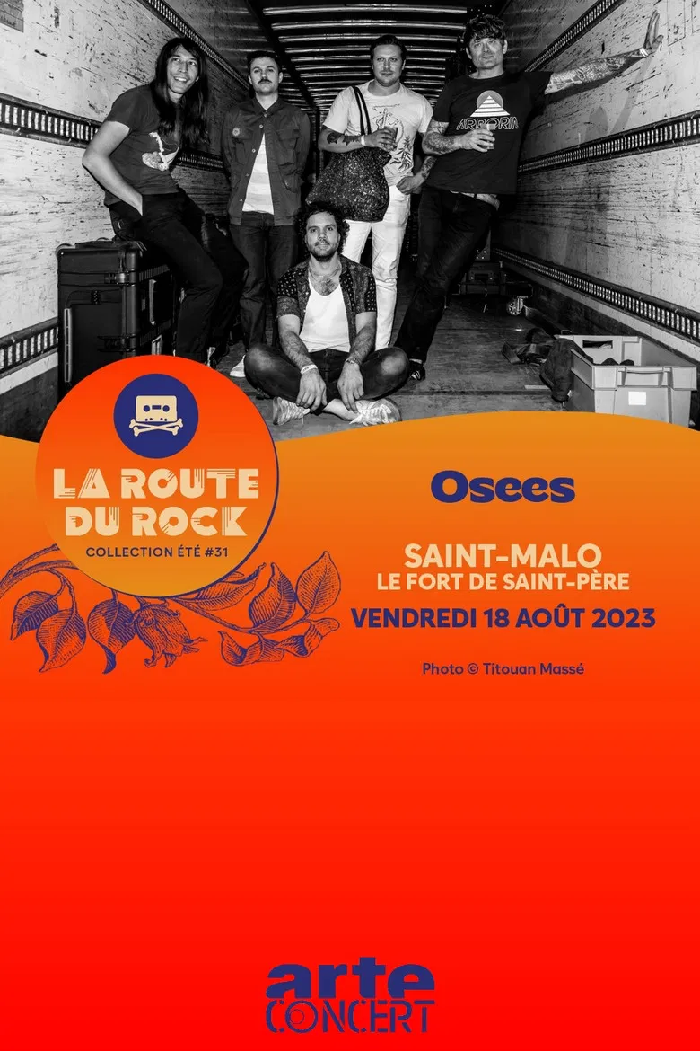 Osees - La Route du Rock 2023 poster background