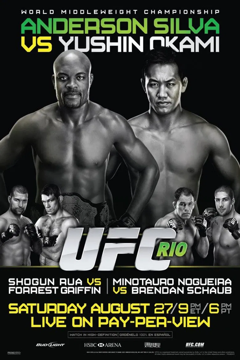 UFC 134: Silva vs. Okami poster background