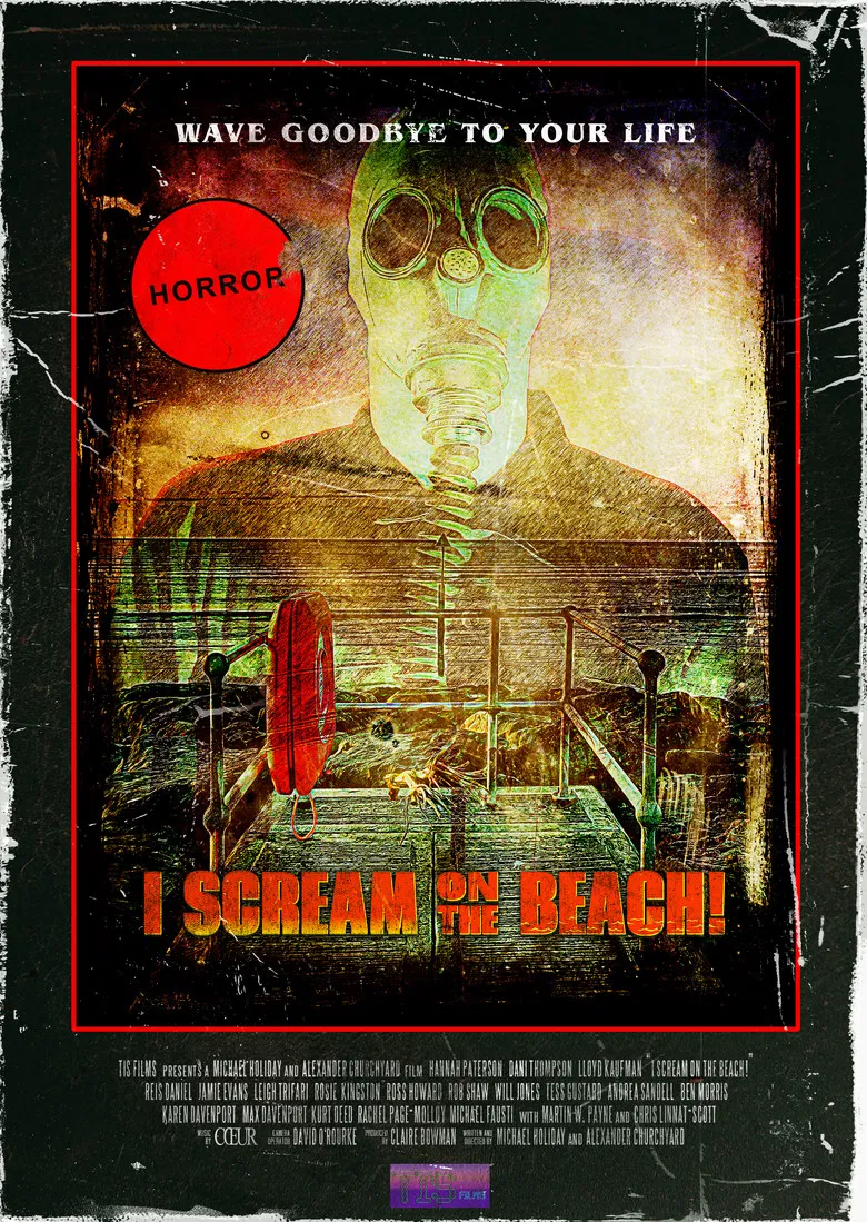 I Scream on the Beach! poster background