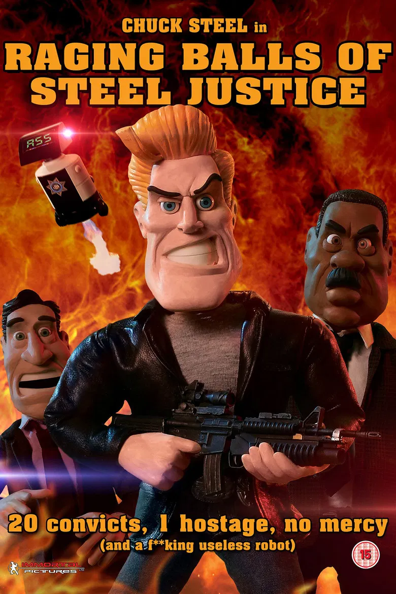 Raging Balls of Steel Justice poster background