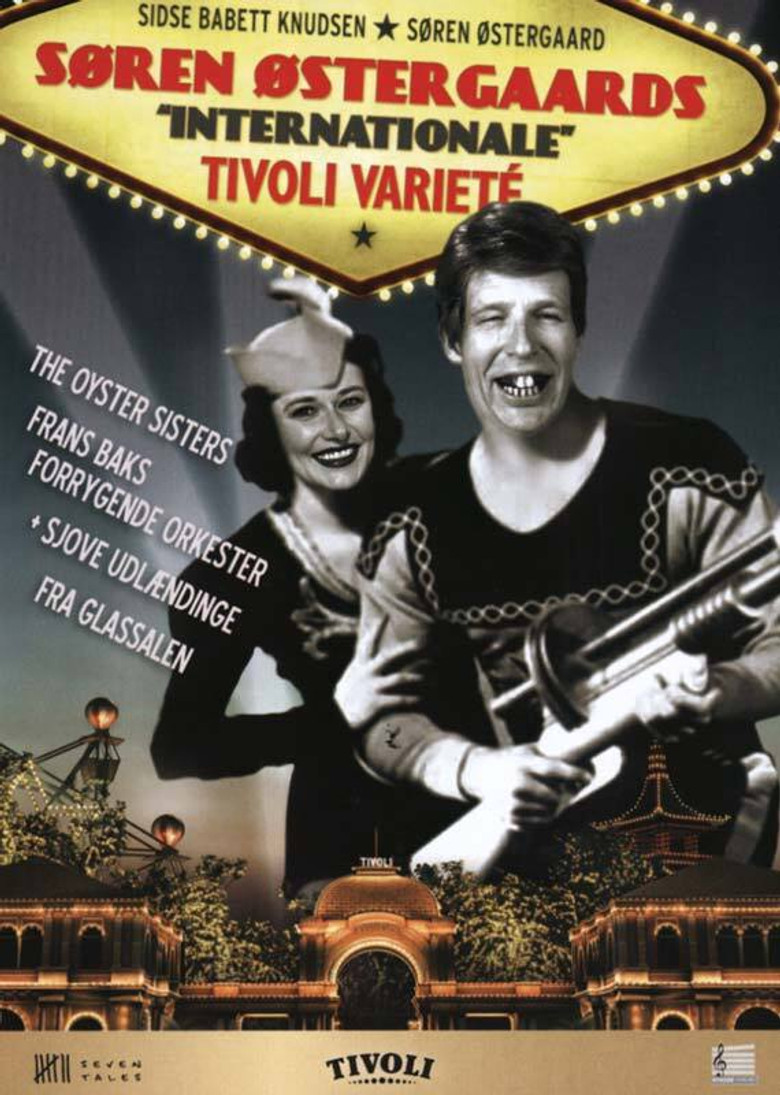 Søren Østergaards 'internationale' tivoli varieté poster background