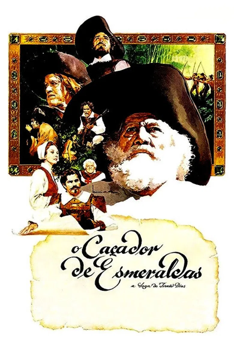O Caçador de Esmeraldas poster background