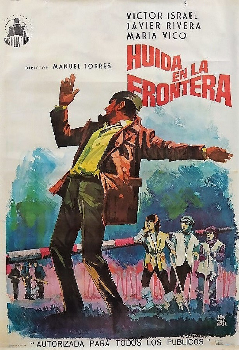 Huida en la frontera poster background