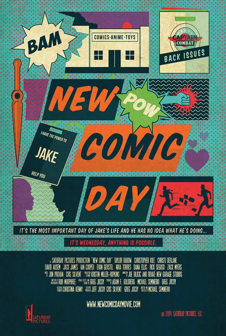 New Comic Day poster background