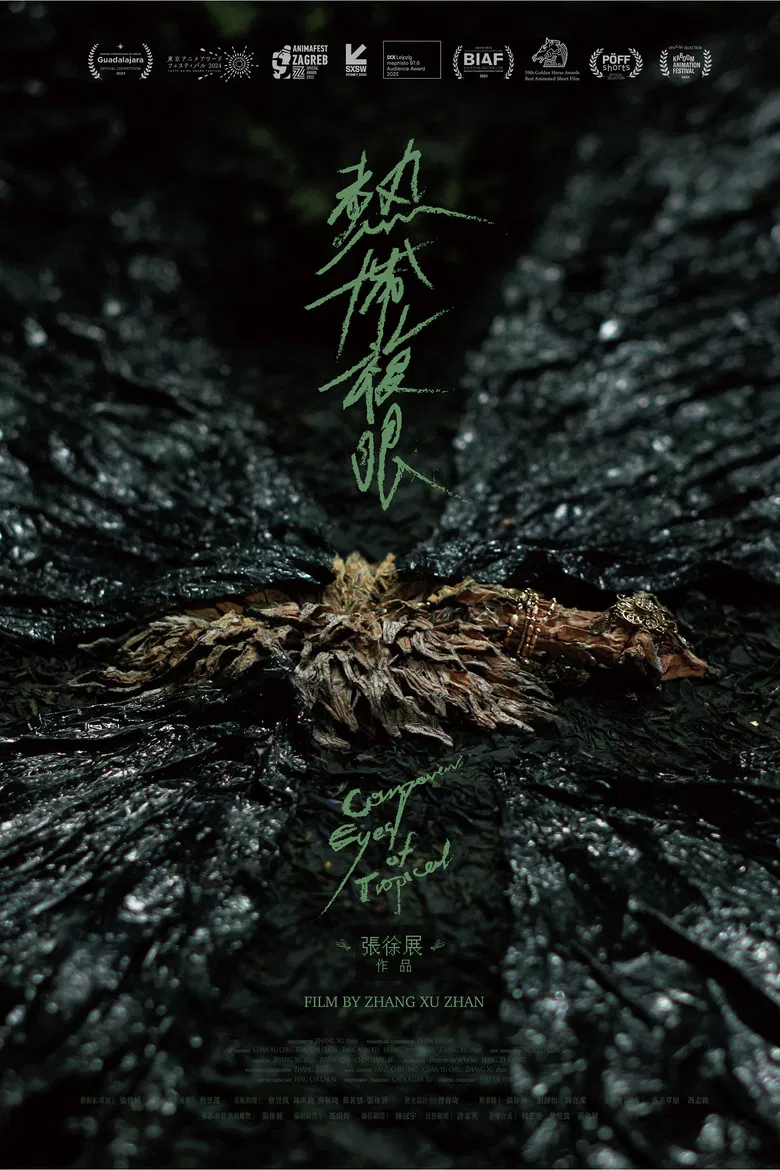 Compound Eyes of Tropical poster background