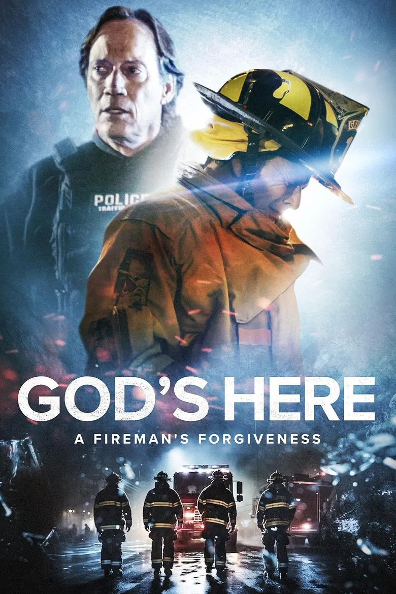 God's Here poster background