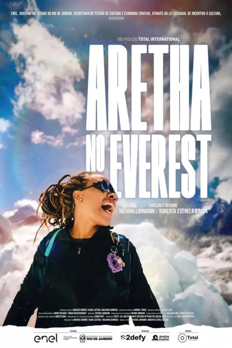 Aretha no Everest poster background