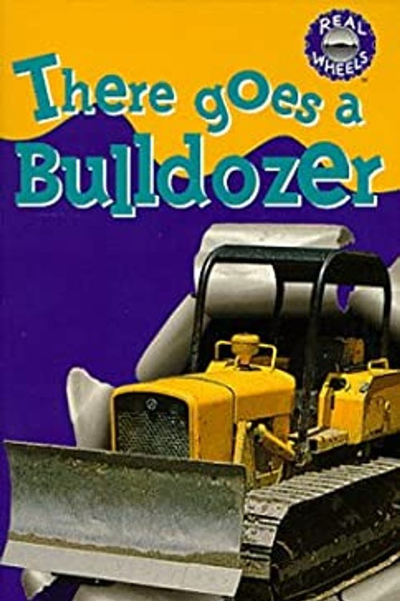 There goes a Bulldozer poster background