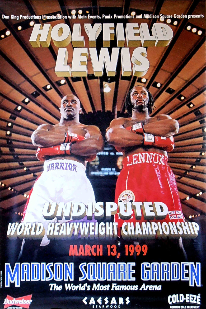 Evander Holyfield vs. Lennox Lewis I poster background