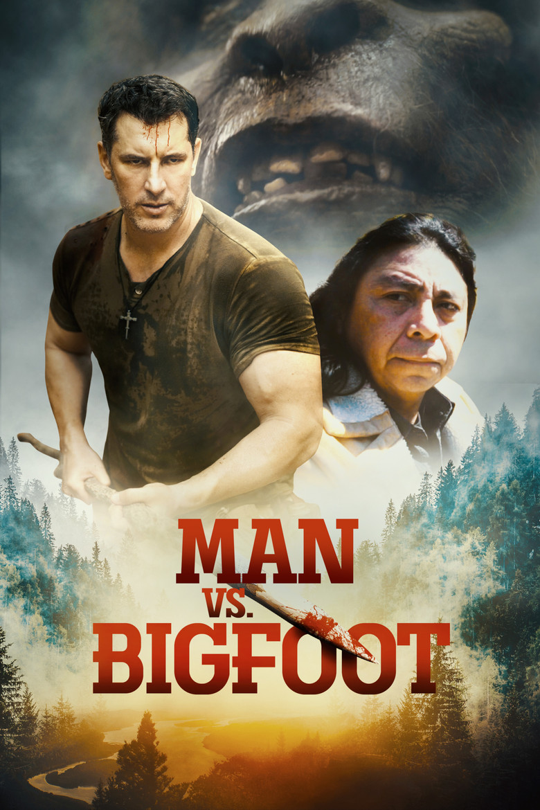 Man vs. Bigfoot poster background