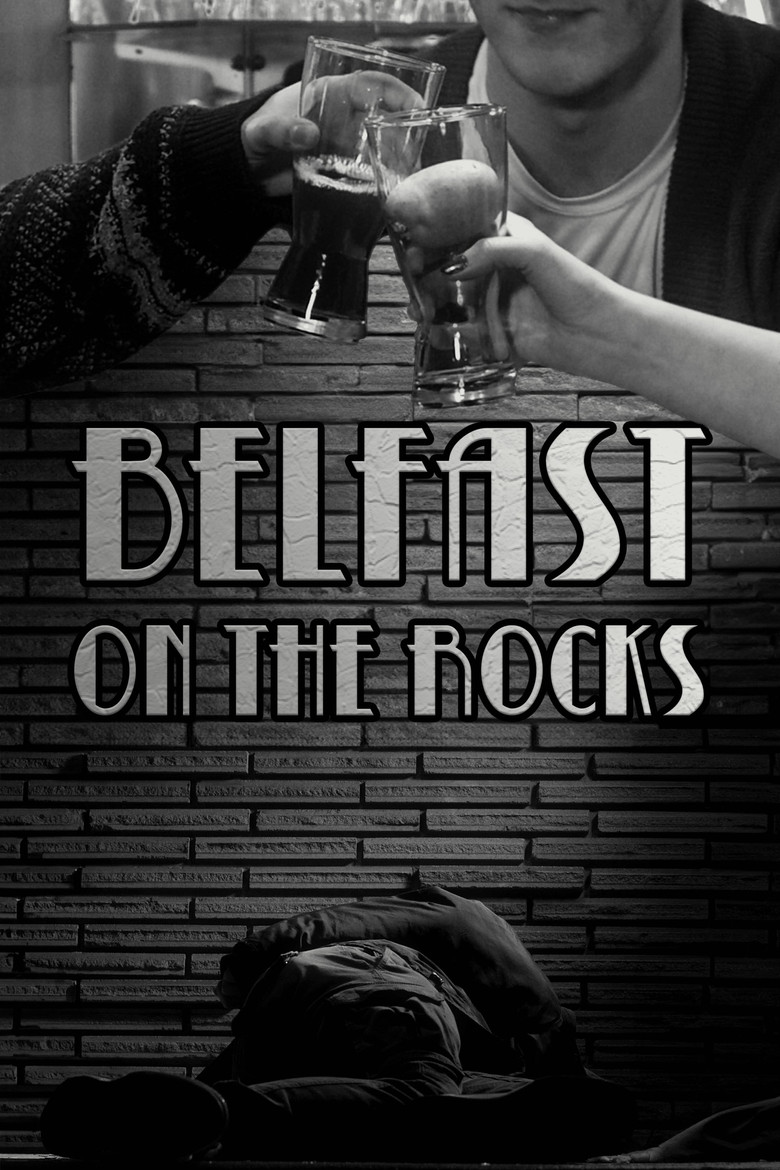 Belfast on the Rocks poster background