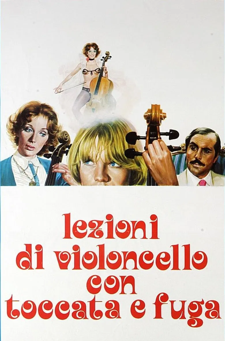 Lezioni di violoncello con toccata e fuga poster background