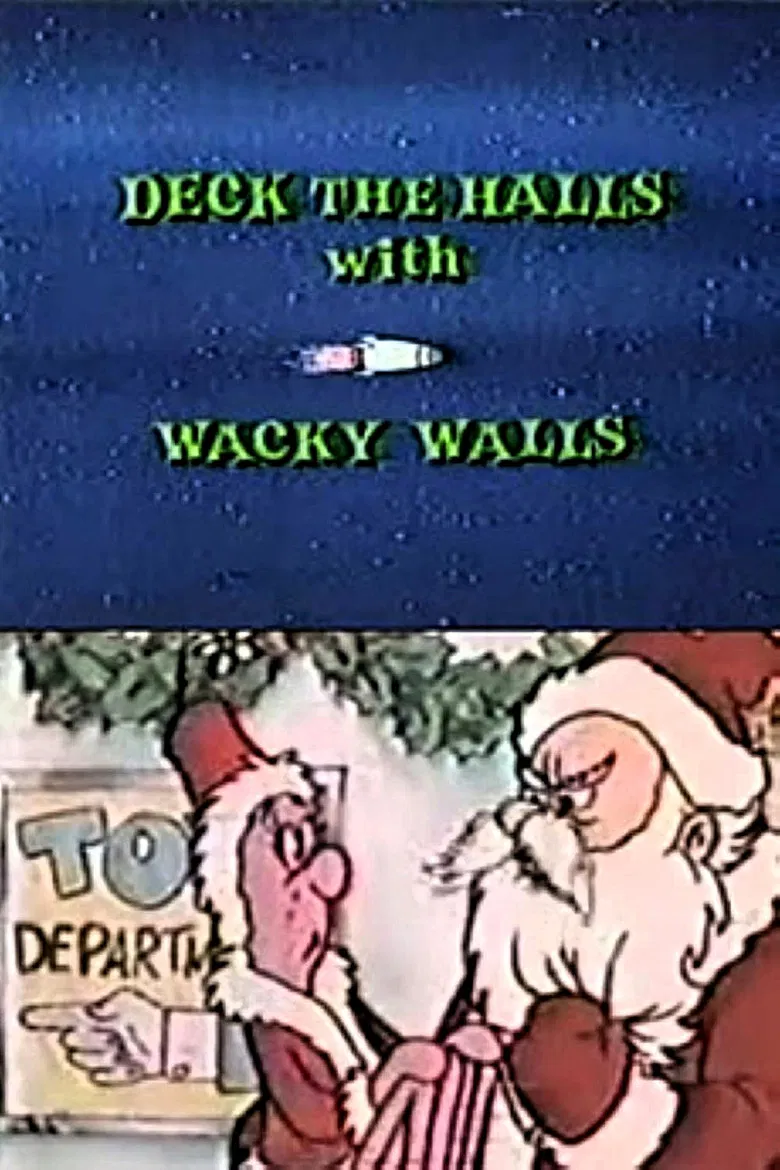 Deck the Halls with Wacky Walls poster background