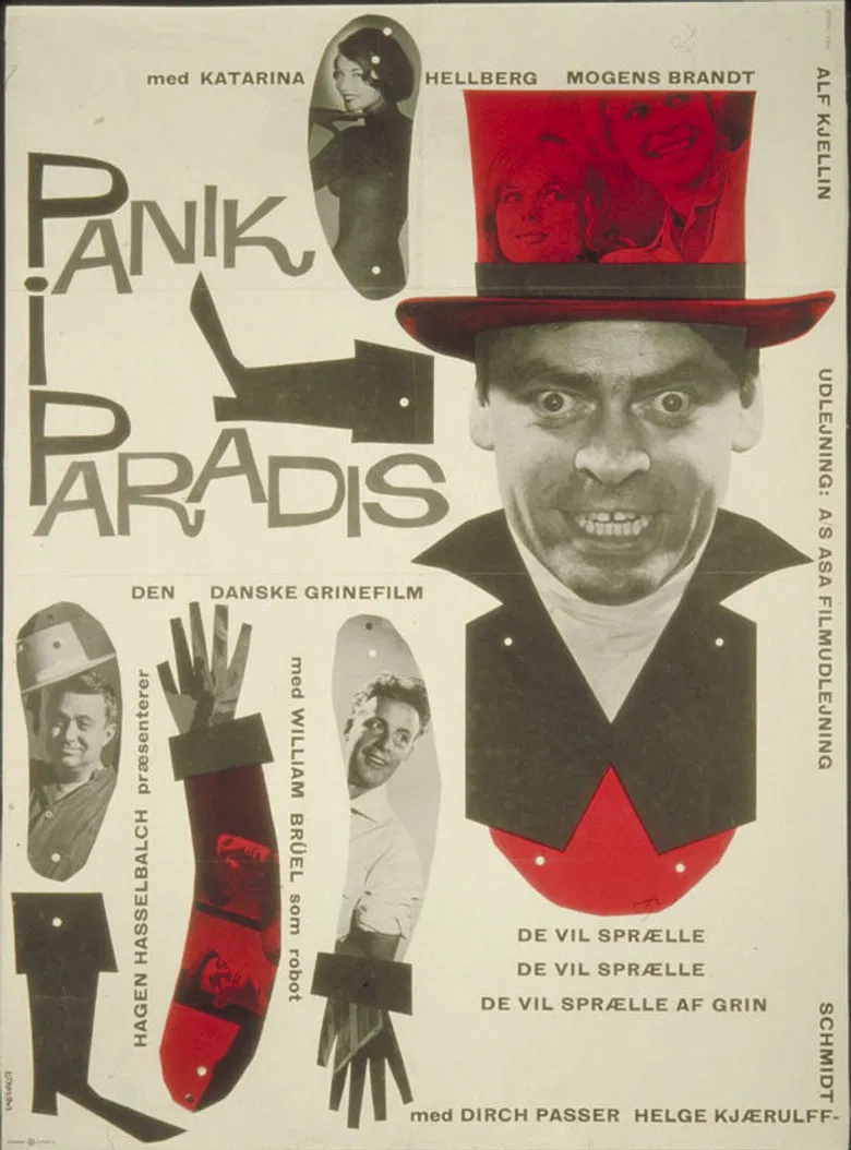 Panik i paradis poster background