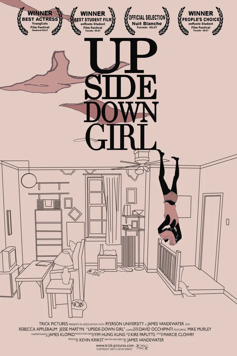 Upside-Down Girl poster background