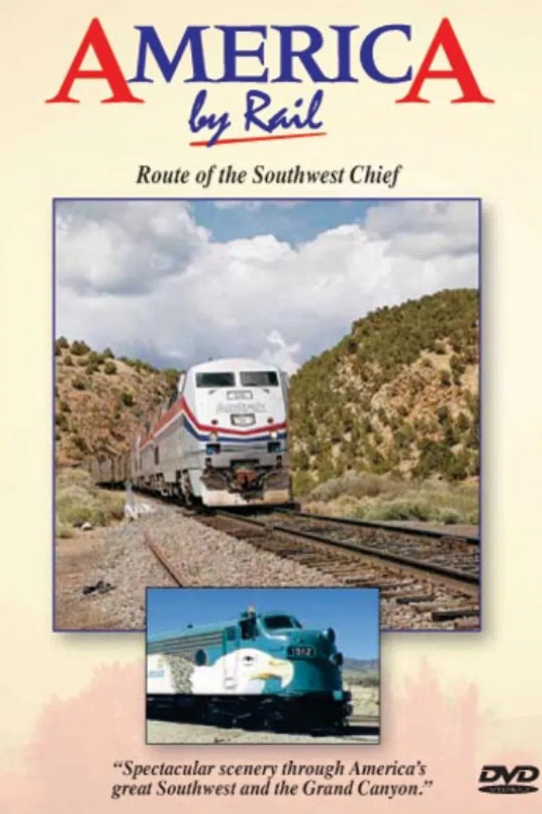 America By Rail: Route of the Southwest Chief poster background