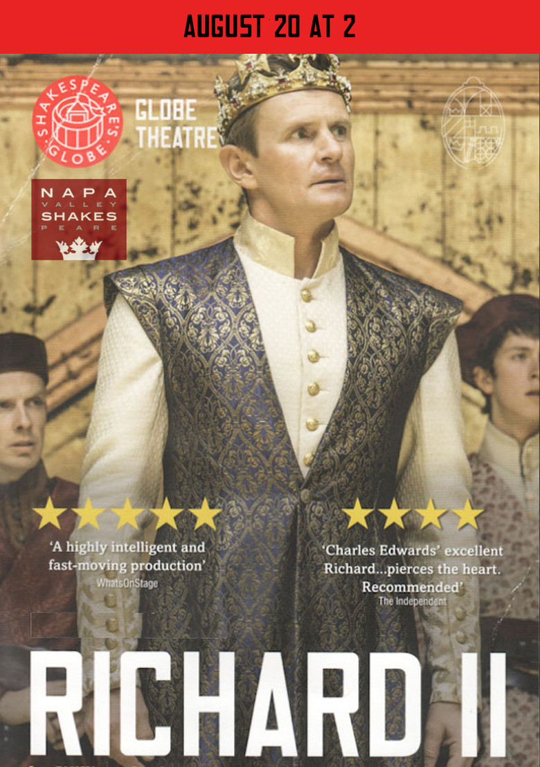 Richard II - Live at Shakespeare's Globe poster background