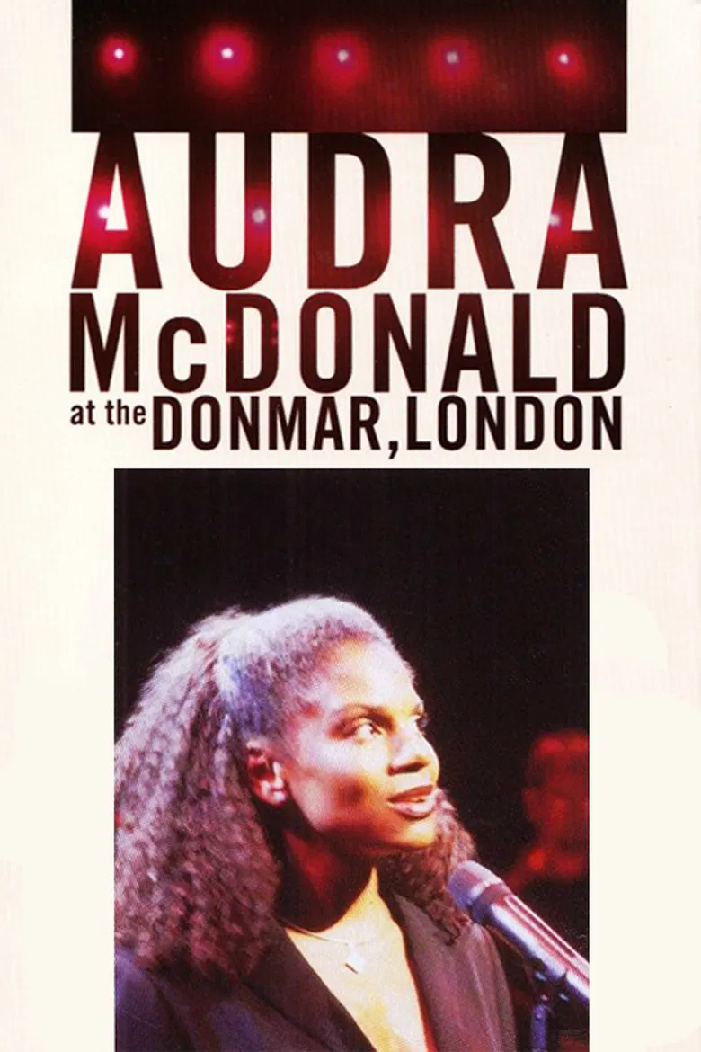 Audra McDonald at the Donmar, London poster background