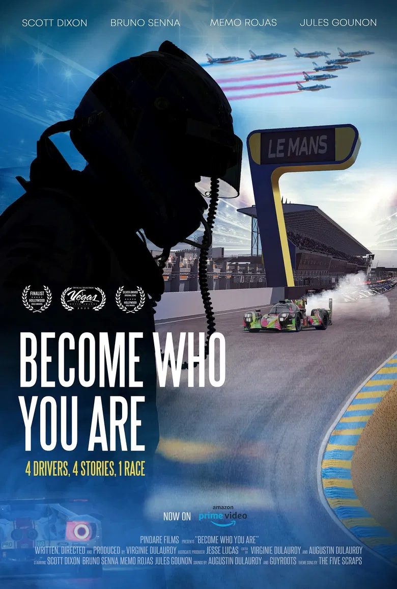 Become Who You Are: 4 Drivers, 4 Stories, 1 Race poster background