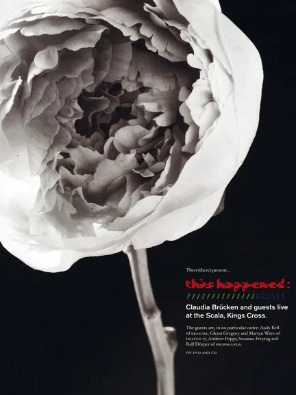 This Happened: Claudia Brücken Live at the Scala poster background