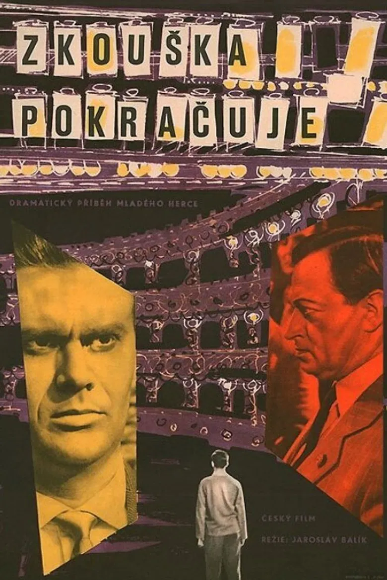 Zkouška pokračuje poster background