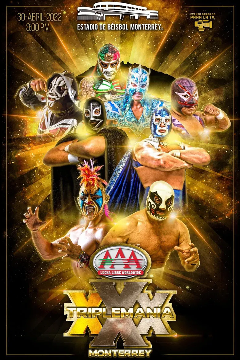 AAA Triplemania XXX: Monterrey poster background