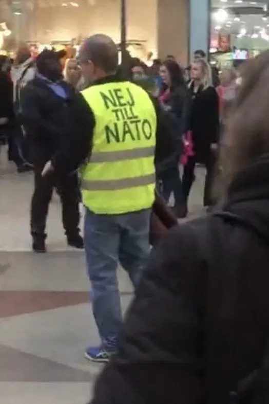 Ruben Östlund Attack on NATO poster background