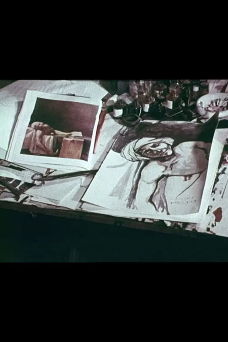 Guttuso e... Il "Marat morto" di David poster background