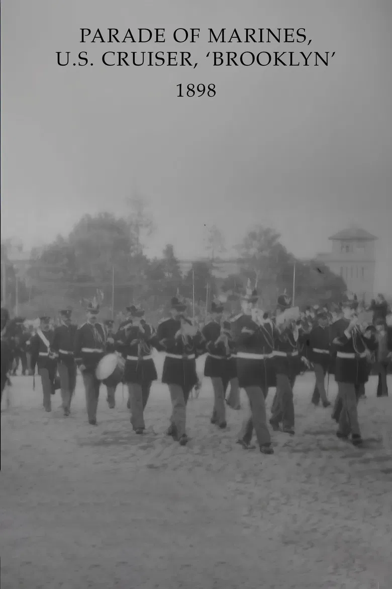 Parade of Marines, U.S. Cruiser, 'Brooklyn' poster background