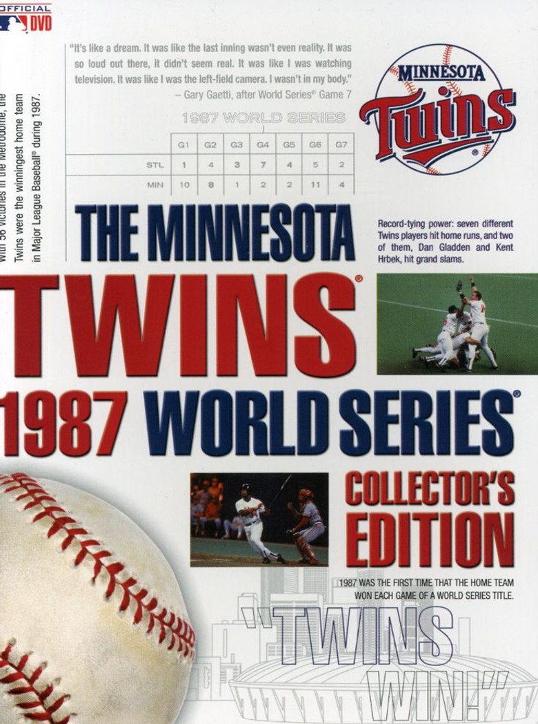 The Minnesota Twins 1987 World Series Collector's Edition poster background