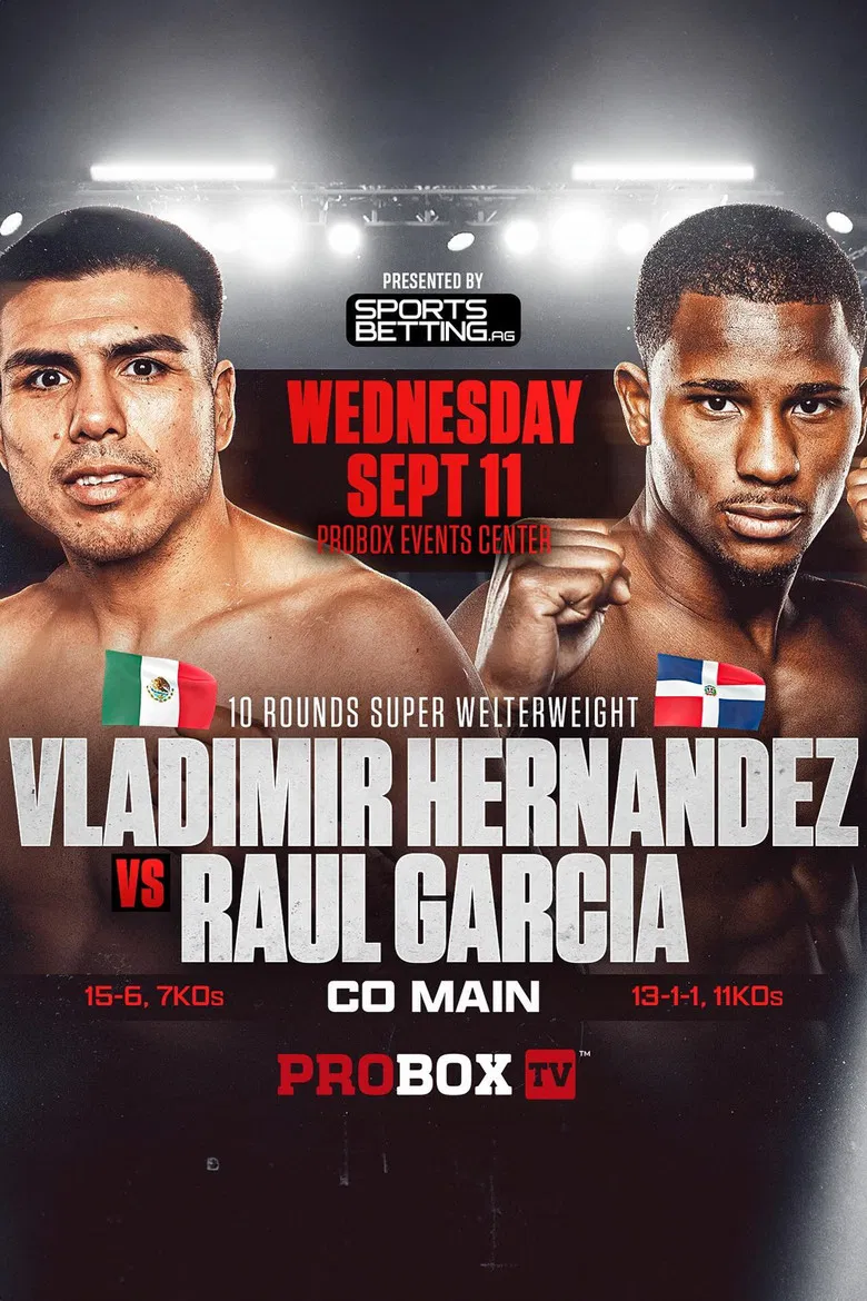 Vladimir Hernandez vs. Raul Garcia poster background