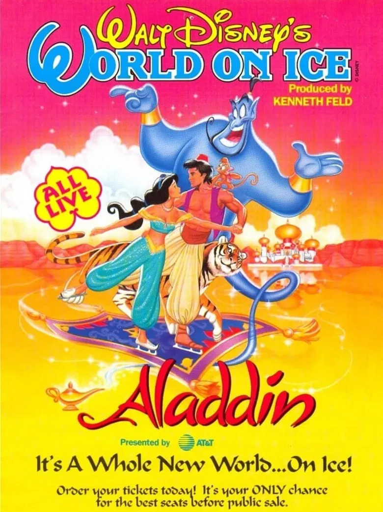 Aladdin on Ice poster background