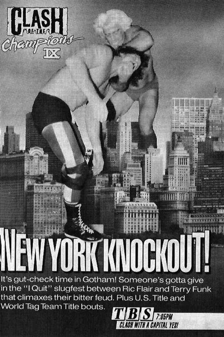 NWA Clash of The Champions IX: New York Knockout poster background