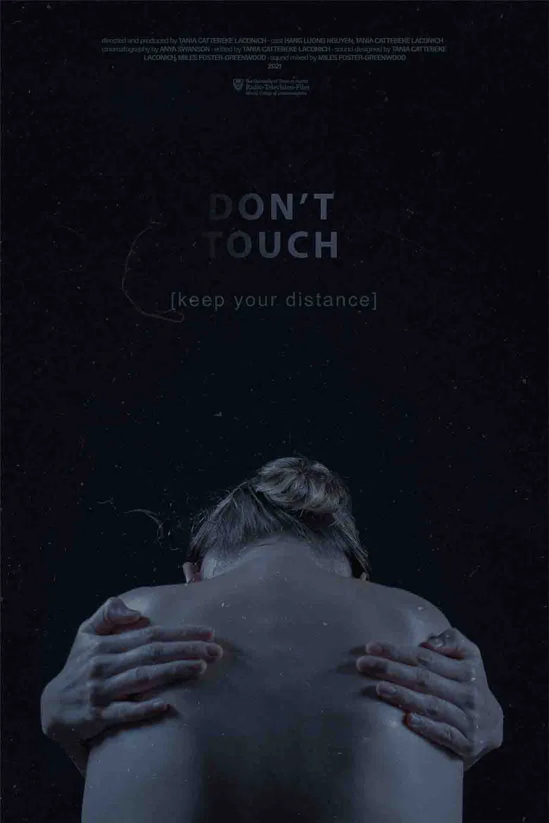 Don't touch poster background