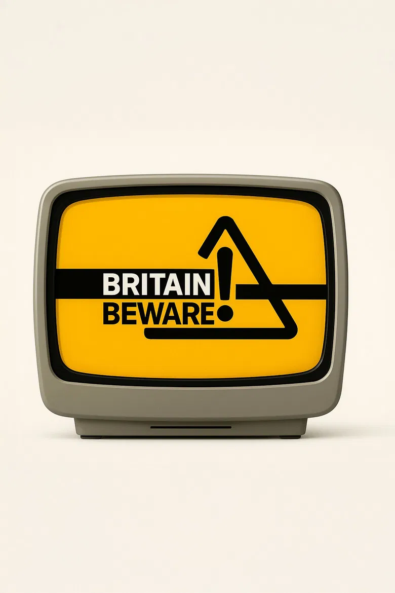 Britain Beware! poster background