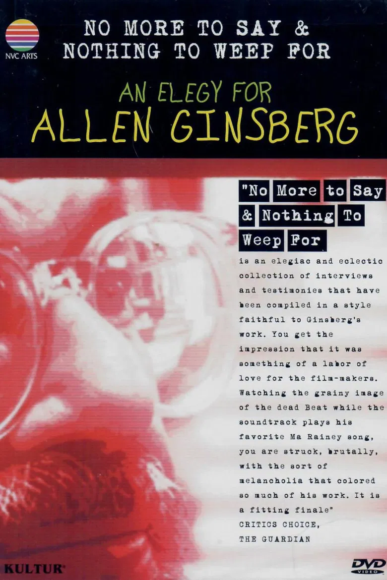 No More to Say & Nothing to Weep For: An Elegy for Allen Ginsberg poster background